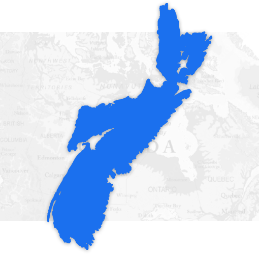 Map highlighting the province of Alberta in bright blue against a light background.
